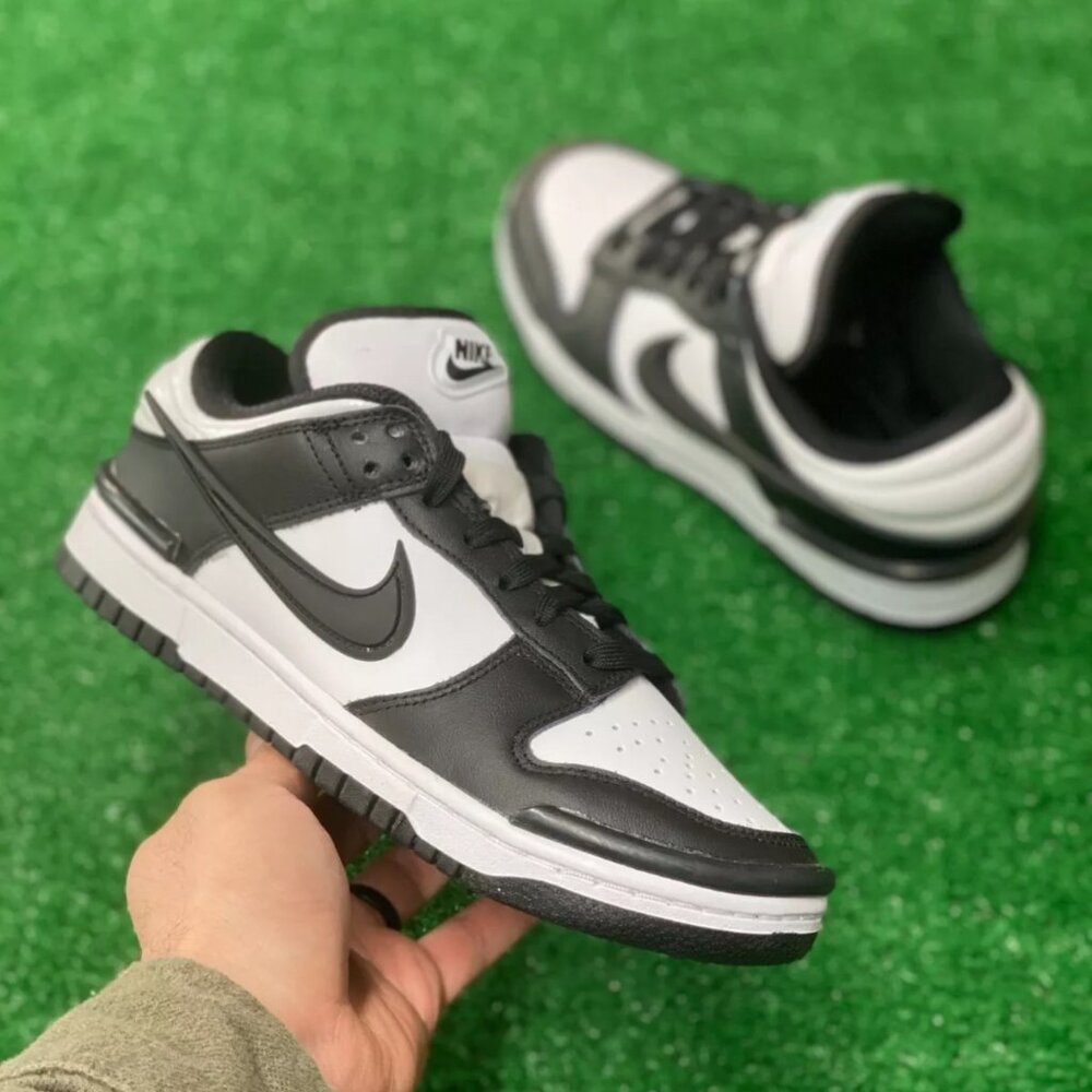 Nike Dunk Twist Low Twist Panda Womens Casual Shoes Black DZ2794-001 VNDS Size 7